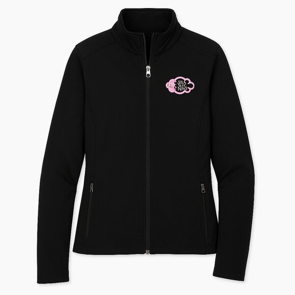 GIRLS GONE WINE Port Authority Black Jacket with Embroidered Logo - Picture 1 of 6